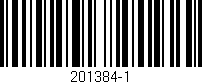 Código de barras (EAN, GTIN, SKU, ISBN): '201384-1'