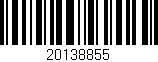 Código de barras (EAN, GTIN, SKU, ISBN): '20138855'