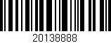 Código de barras (EAN, GTIN, SKU, ISBN): '20138888'