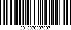 Código de barras (EAN, GTIN, SKU, ISBN): '2013978337007'