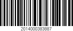 Código de barras (EAN, GTIN, SKU, ISBN): '2014000383887'