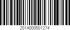 Código de barras (EAN, GTIN, SKU, ISBN): '2014000501274'