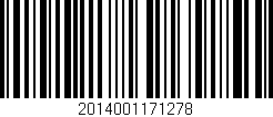 Código de barras (EAN, GTIN, SKU, ISBN): '2014001171278'