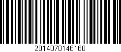 Código de barras (EAN, GTIN, SKU, ISBN): '2014070146160'