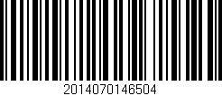 Código de barras (EAN, GTIN, SKU, ISBN): '2014070146504'