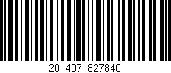 Código de barras (EAN, GTIN, SKU, ISBN): '2014071827846'