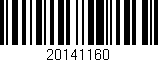Código de barras (EAN, GTIN, SKU, ISBN): '20141160'
