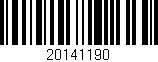 Código de barras (EAN, GTIN, SKU, ISBN): '20141190'