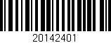 Código de barras (EAN, GTIN, SKU, ISBN): '20142401'
