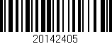 Código de barras (EAN, GTIN, SKU, ISBN): '20142405'
