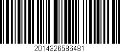 Código de barras (EAN, GTIN, SKU, ISBN): '2014326586481'