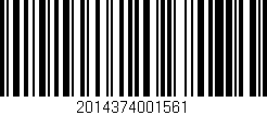 Código de barras (EAN, GTIN, SKU, ISBN): '2014374001561'