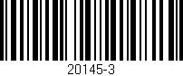 Código de barras (EAN, GTIN, SKU, ISBN): '20145-3'