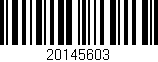 Código de barras (EAN, GTIN, SKU, ISBN): '20145603'