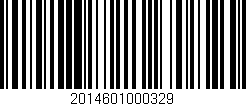 Código de barras (EAN, GTIN, SKU, ISBN): '2014601000329'