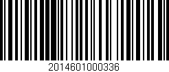 Código de barras (EAN, GTIN, SKU, ISBN): '2014601000336'