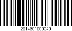 Código de barras (EAN, GTIN, SKU, ISBN): '2014601000343'
