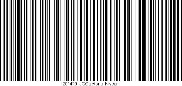 Código de barras (EAN, GTIN, SKU, ISBN): '201470_JGCalotona_Nissan'
