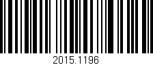 Código de barras (EAN, GTIN, SKU, ISBN): '2015.1196'