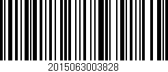 Código de barras (EAN, GTIN, SKU, ISBN): '2015063003828'