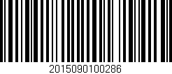 Código de barras (EAN, GTIN, SKU, ISBN): '2015090100286'