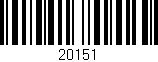 Código de barras (EAN, GTIN, SKU, ISBN): '20151'