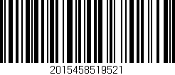 Código de barras (EAN, GTIN, SKU, ISBN): '2015458519521'