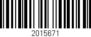 Código de barras (EAN, GTIN, SKU, ISBN): '2015671'
