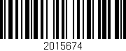Código de barras (EAN, GTIN, SKU, ISBN): '2015674'