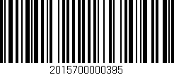 Código de barras (EAN, GTIN, SKU, ISBN): '2015700000395'