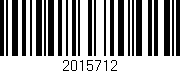 Código de barras (EAN, GTIN, SKU, ISBN): '2015712'