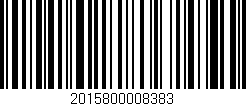 Código de barras (EAN, GTIN, SKU, ISBN): '2015800008383'