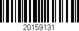 Código de barras (EAN, GTIN, SKU, ISBN): '20159131'