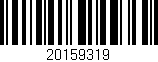 Código de barras (EAN, GTIN, SKU, ISBN): '20159319'