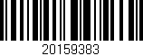 Código de barras (EAN, GTIN, SKU, ISBN): '20159383'