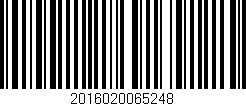 Código de barras (EAN, GTIN, SKU, ISBN): '2016020065248'