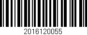 Código de barras (EAN, GTIN, SKU, ISBN): '2016120055'