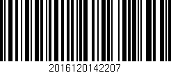 Código de barras (EAN, GTIN, SKU, ISBN): '2016120142207'