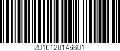 Código de barras (EAN, GTIN, SKU, ISBN): '2016120146601'