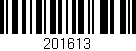 Código de barras (EAN, GTIN, SKU, ISBN): '201613'