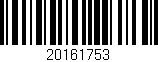 Código de barras (EAN, GTIN, SKU, ISBN): '20161753'