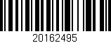 Código de barras (EAN, GTIN, SKU, ISBN): '20162495'