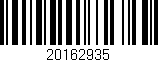 Código de barras (EAN, GTIN, SKU, ISBN): '20162935'