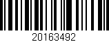 Código de barras (EAN, GTIN, SKU, ISBN): '20163492'