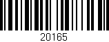 Código de barras (EAN, GTIN, SKU, ISBN): '20165'