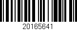 Código de barras (EAN, GTIN, SKU, ISBN): '20165641'