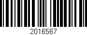 Código de barras (EAN, GTIN, SKU, ISBN): '2016567'