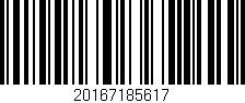 Código de barras (EAN, GTIN, SKU, ISBN): '20167185617'