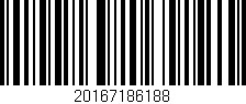 Código de barras (EAN, GTIN, SKU, ISBN): '20167186188'