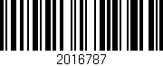 Código de barras (EAN, GTIN, SKU, ISBN): '2016787'